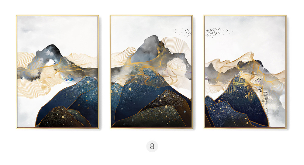 Abstract Modern Home Living Room Decorative Painting New Chinese Style - Image 2
