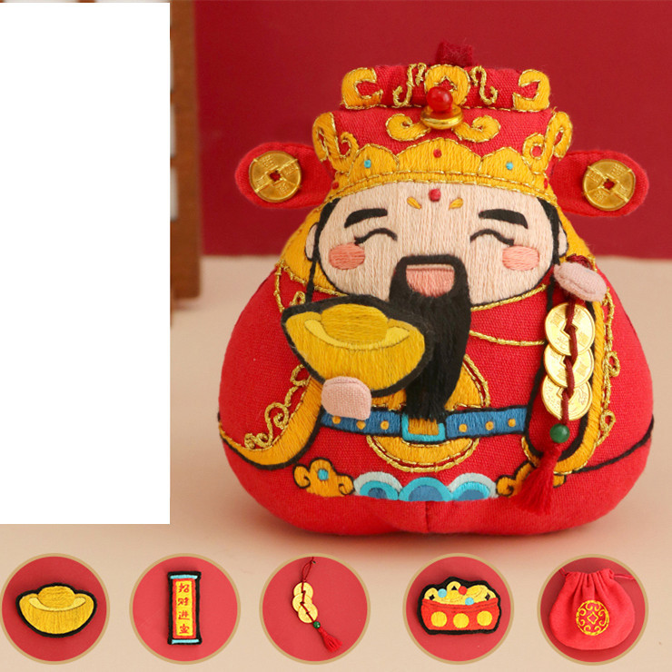 Hand Embroidered Diy Material Bag Zhongkui Sachet - Image 4