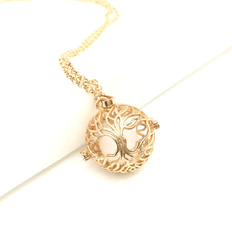 Vintage Tree of Life Aromatherapy Necklace Essential Oil Sachet Ball - Image 5