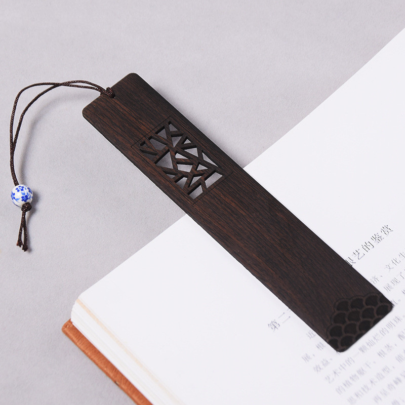 Bookmark Mahogany Hollow Bookmark Hollow Small Window Flower Bookmark - Image 3