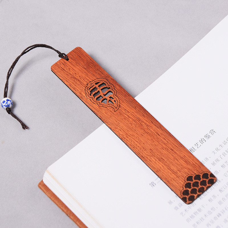 Bookmark Mahogany Hollow Bookmark Hollow Small Window Flower Bookmark - Image 5