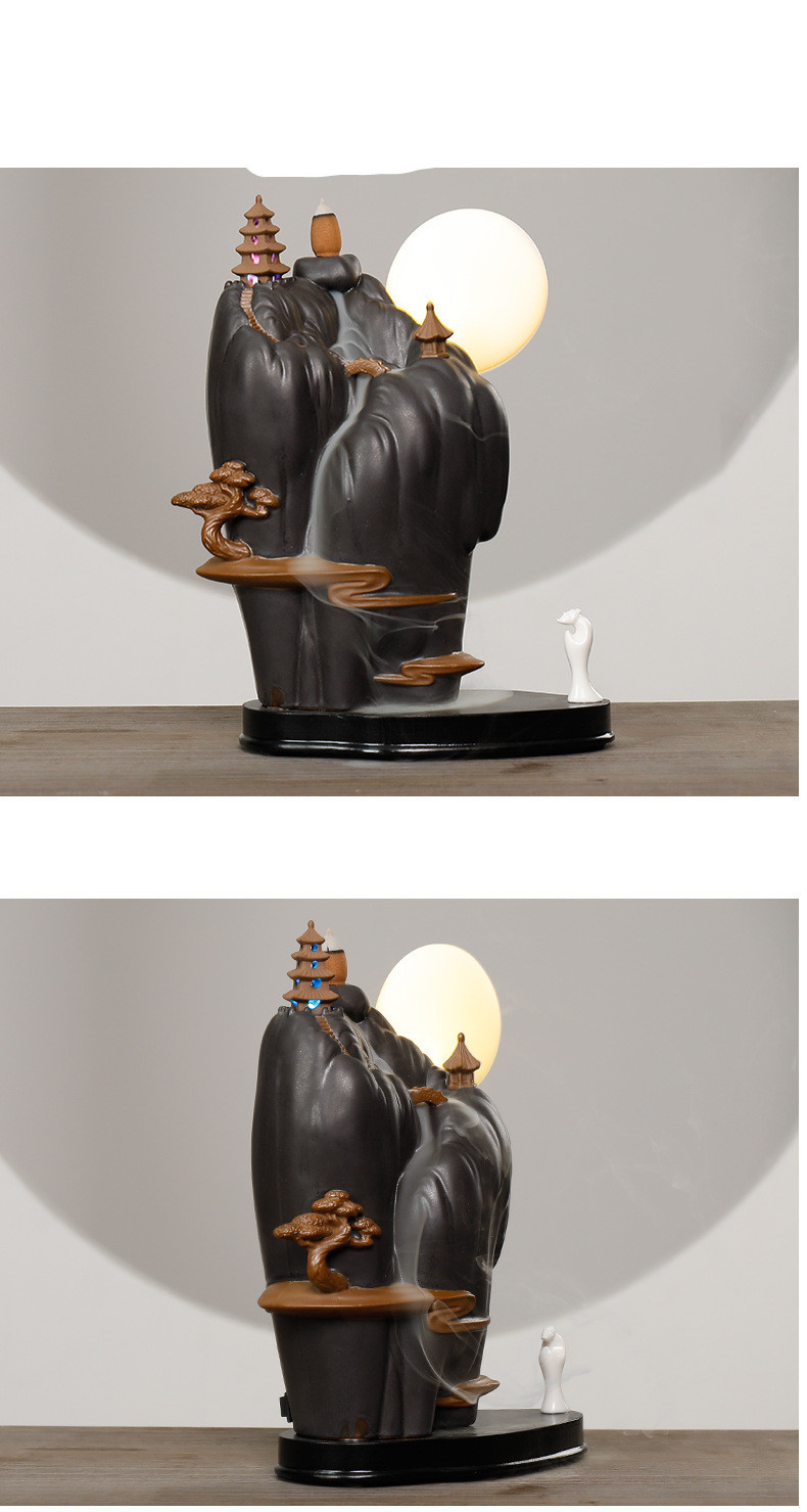 Dehua Ceramic Sandalwood Ornamental Reflux Aromatherapy Furnace - Image 3