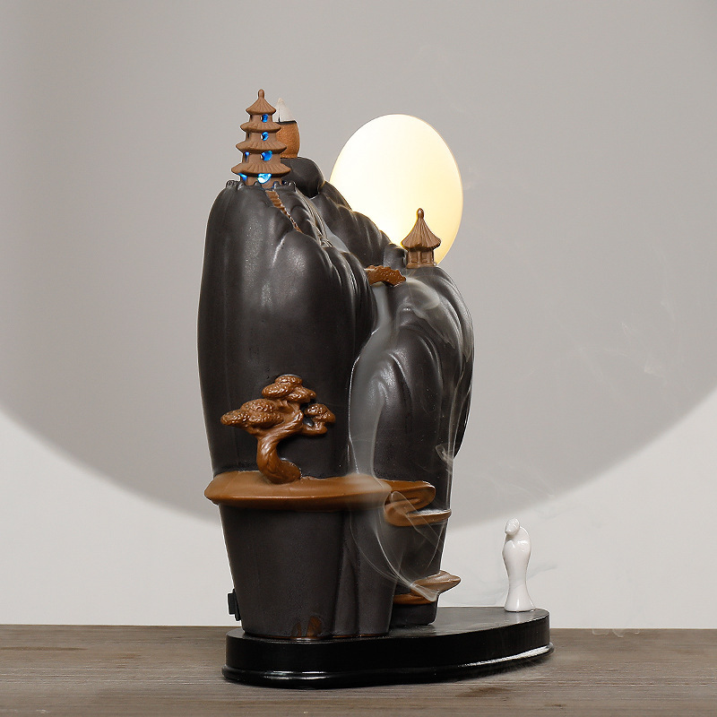 Dehua Ceramic Sandalwood Ornamental Reflux Aromatherapy Furnace - Image 5