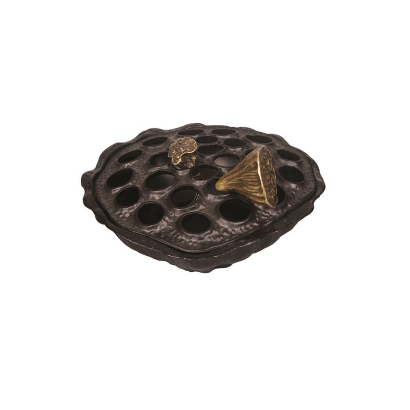 Antique Pure Copper Lotus And Sandalwood Zen Agarwood Incense Burner - Image 4