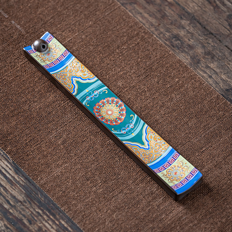 Enamel Wire Incense Burner Incense Insert Ornaments Ceramic Creative Tea Ceremony Enshrines Antique Lying Incense Burner Household Cloisonne Sandalwood Incense Burner - Image 7