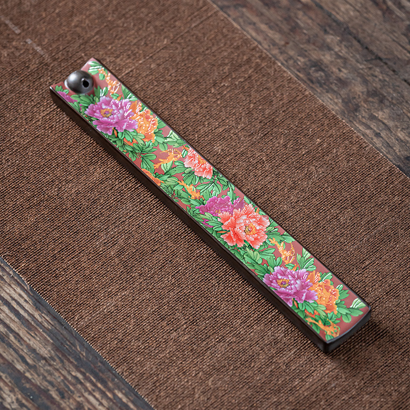 Enamel Wire Incense Burner Incense Insert Ornaments Ceramic Creative Tea Ceremony Enshrines Antique Lying Incense Burner Household Cloisonne Sandalwood Incense Burner - Image 2