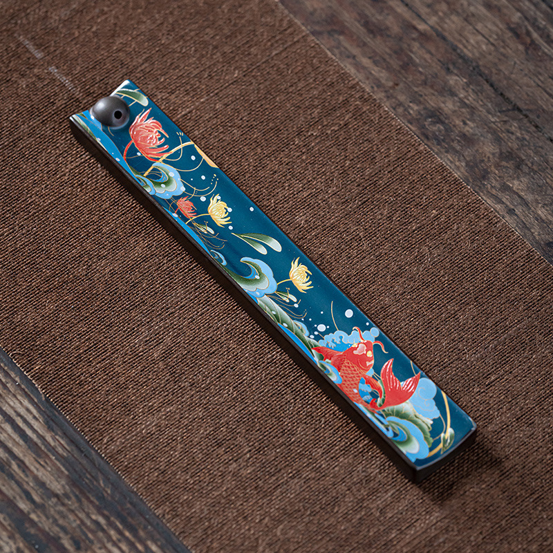 Enamel Wire Incense Burner Incense Insert Ornaments Ceramic Creative Tea Ceremony Enshrines Antique Lying Incense Burner Household Cloisonne Sandalwood Incense Burner - Image 5