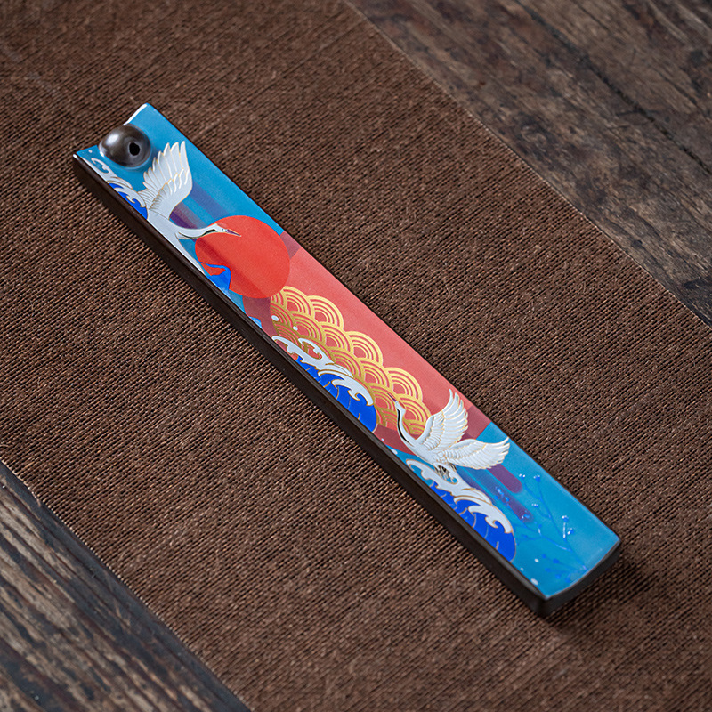 Enamel Wire Incense Burner Incense Insert Ornaments Ceramic Creative Tea Ceremony Enshrines Antique Lying Incense Burner Household Cloisonne Sandalwood Incense Burner - Image 3