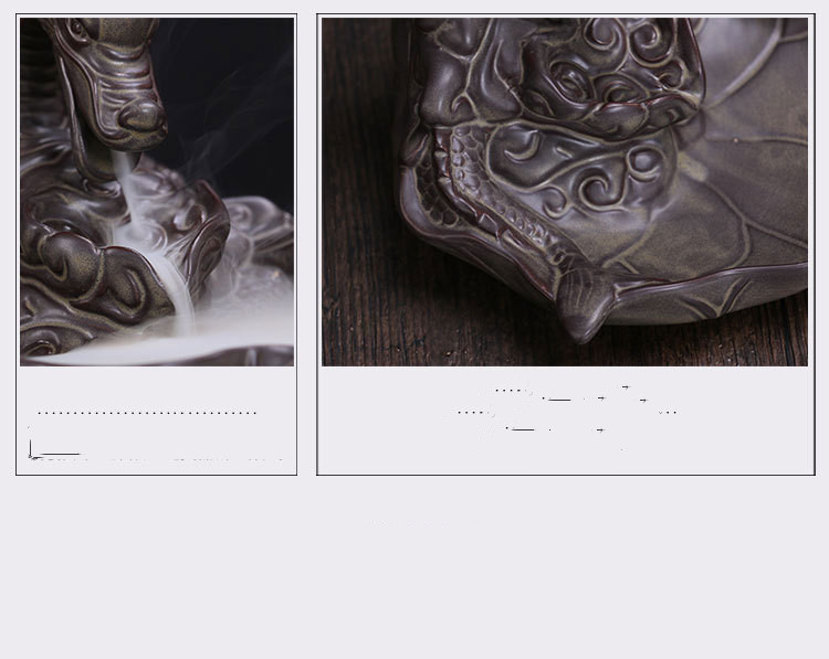Ceramic Carp And Dragon Buddhist Supplies Incense Burner - Image 5