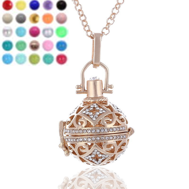 Cross-border Piano Sound Beads Pregnant Women Sweater Chain Fragrance Perfume Essential Oil Sachet Necklace Prenatal Jewelry Amazon Hot Sale - Image 3