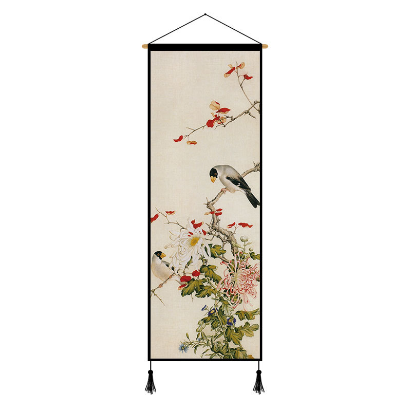 Peony Cloth Art Hanging Painting Background Cloth Decorative Painting - Image 3