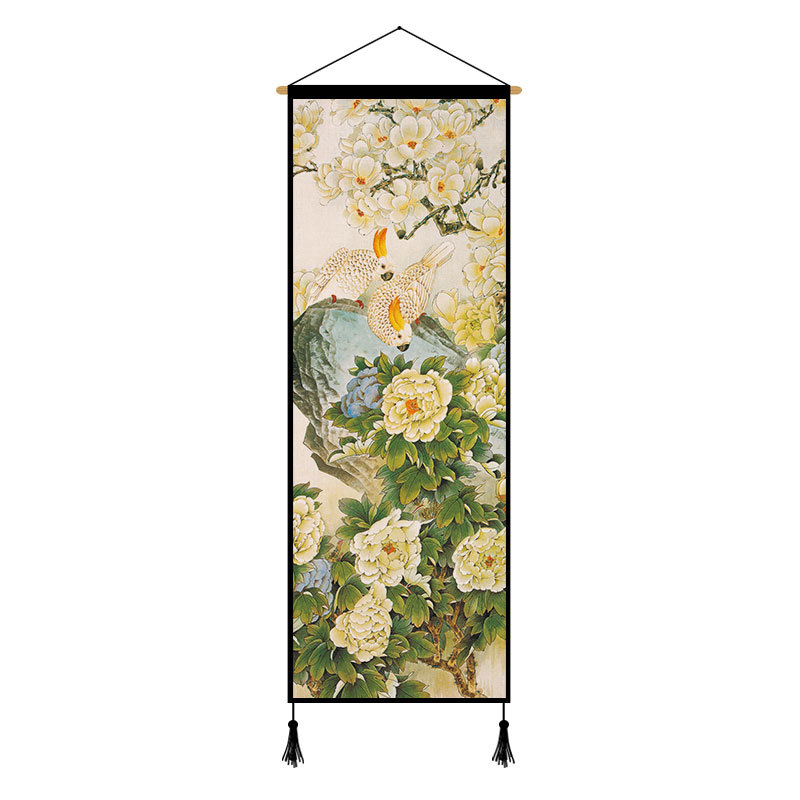 Peony Cloth Art Hanging Painting Background Cloth Decorative Painting - Image 9