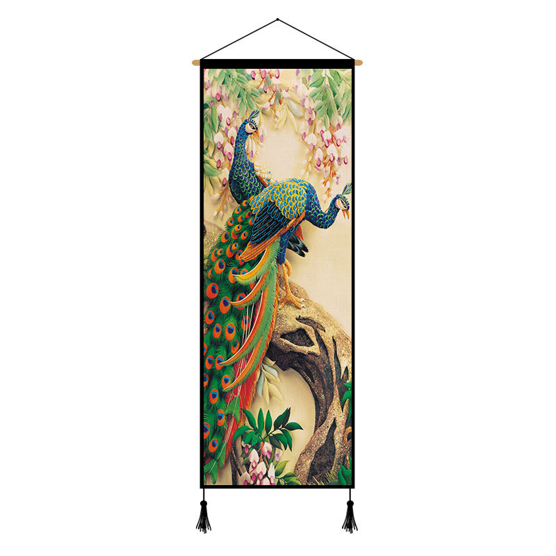 Peony Cloth Art Hanging Painting Background Cloth Decorative Painting - Image 6