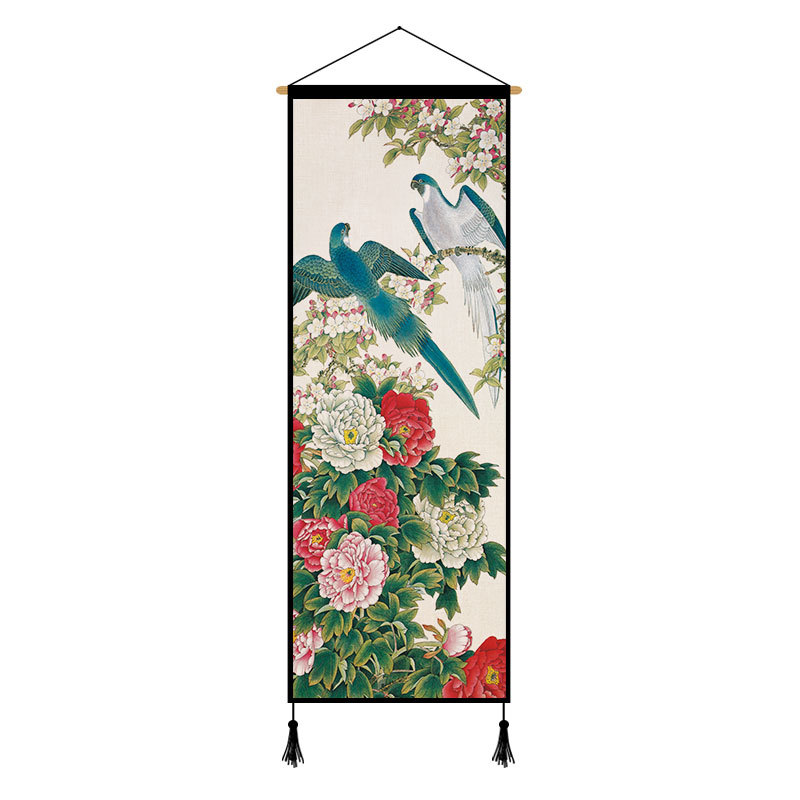 Peony Cloth Art Hanging Painting Background Cloth Decorative Painting - Image 8