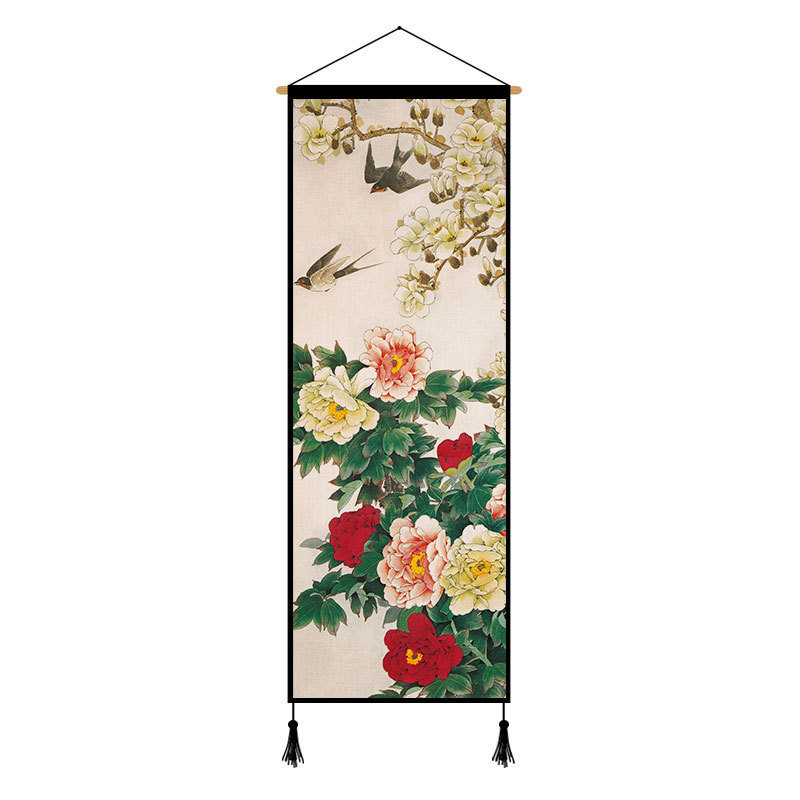 Peony Cloth Art Hanging Painting Background Cloth Decorative Painting - Image 2