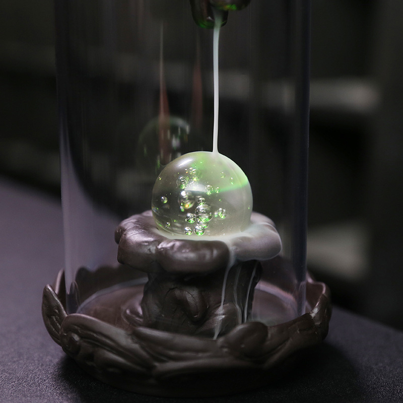 Windproof Buddha Lotus Waterfall Backflow Incense Burner Sun Wukong Monkey King Home Office Tea House Decorate Incense Censer - Image 5
