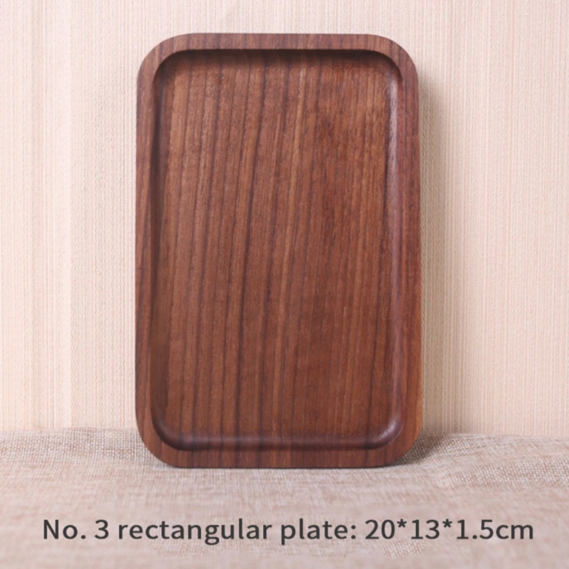 Walnut rectangular tray tray tea tray dessert - Image 2