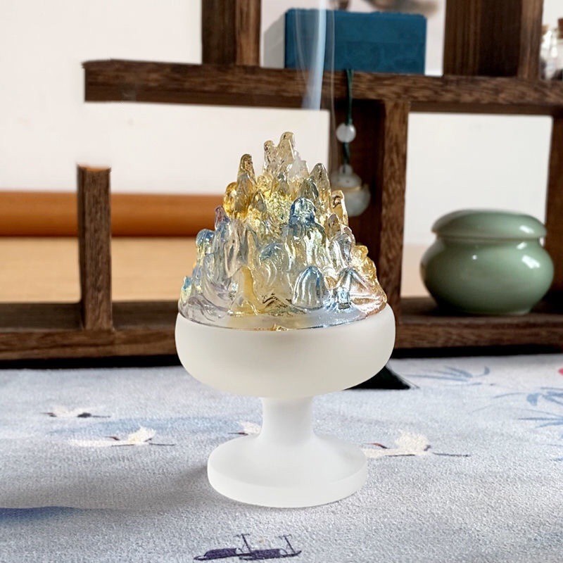 Small Size Colored Cone Incense Glaze Boshan Furnace Household - Image 6