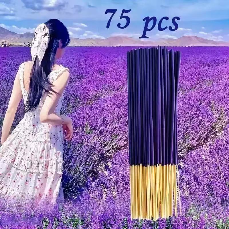 Creative Household Lavender Bamboo Stick Incense 22cm Aromatherapy Sticks - Image 9