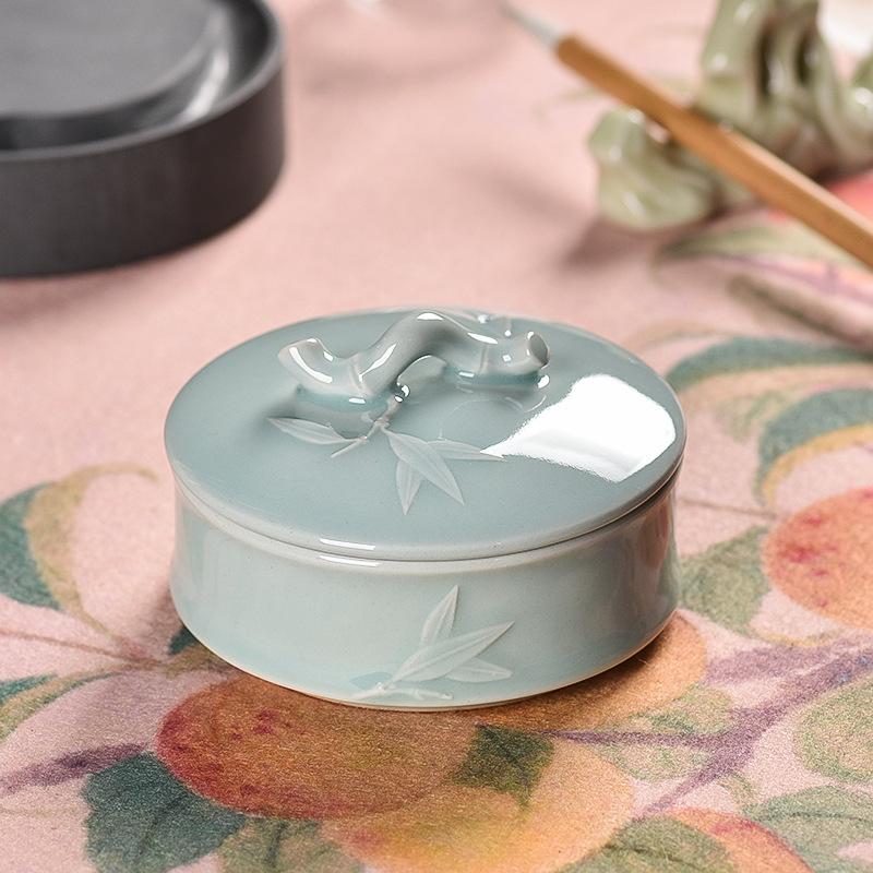 Multifunctional Calligraphy Brush Hot Pot Inkstone Ceramic - Image 7