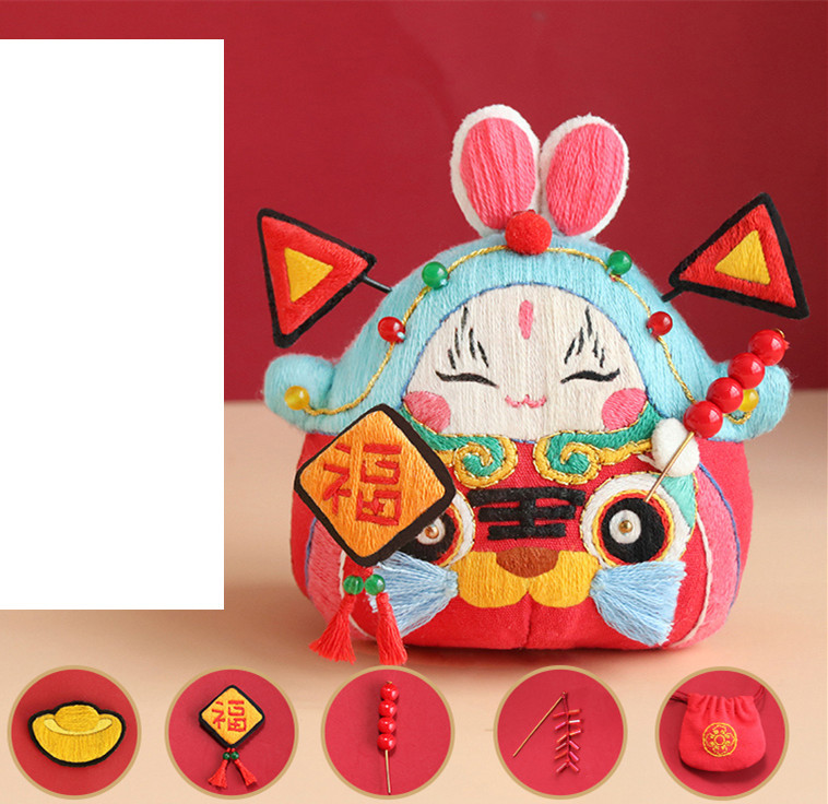 Hand Embroidered Diy Material Bag Zhongkui Sachet - Image 3