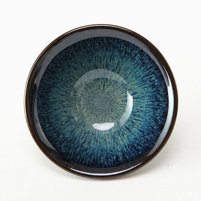 Zisha Ceramic Masters Tenmoku Glazed Kiln Change Gongfu Teacup - Image 8