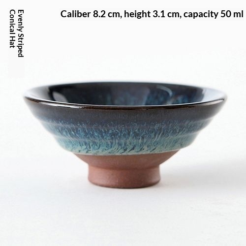 Zisha Ceramic Masters Tenmoku Glazed Kiln Change Gongfu Teacup - Image 5