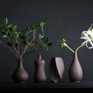 Modern Chinese Style Geyao Vase Retro Home Decoration