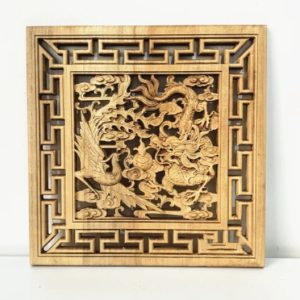 Natural Camphor Blank Wall-Mounted Decorative Painting Chinese-Style Solid Wood Hanging Screen