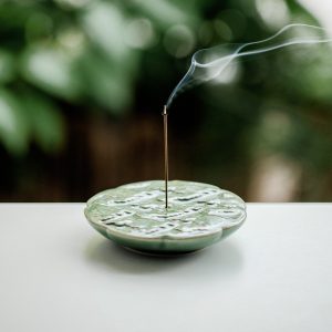 Celadon Incense Sitting Retro Relief