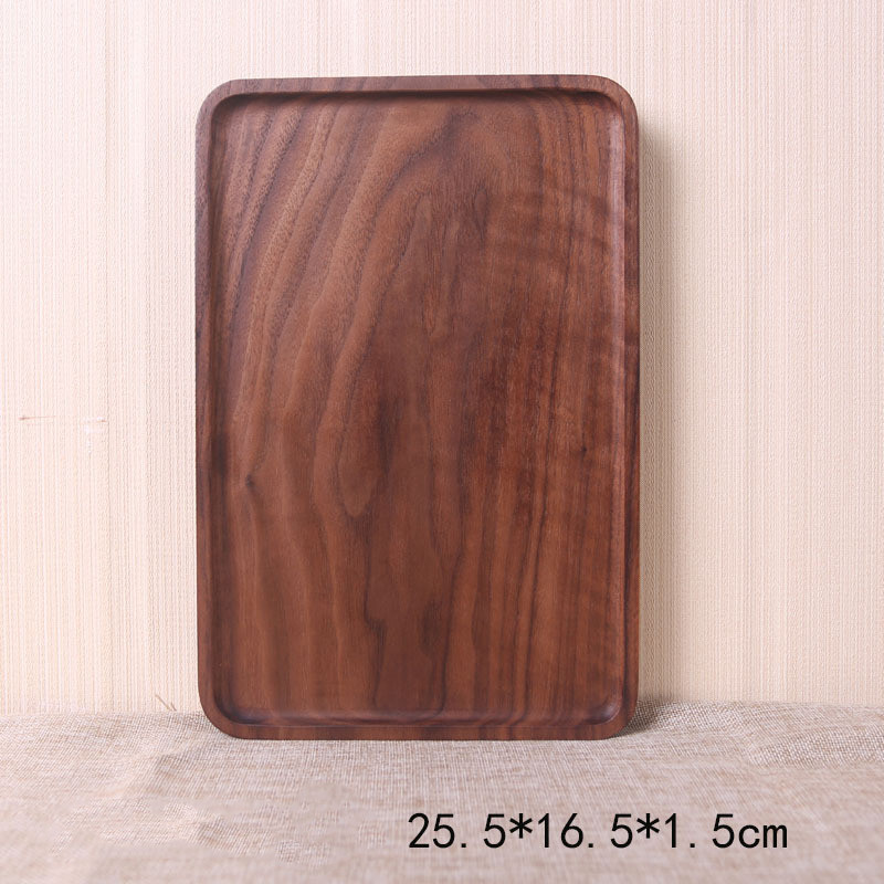 Walnut rectangular tray tray tea tray dessert - Image 7