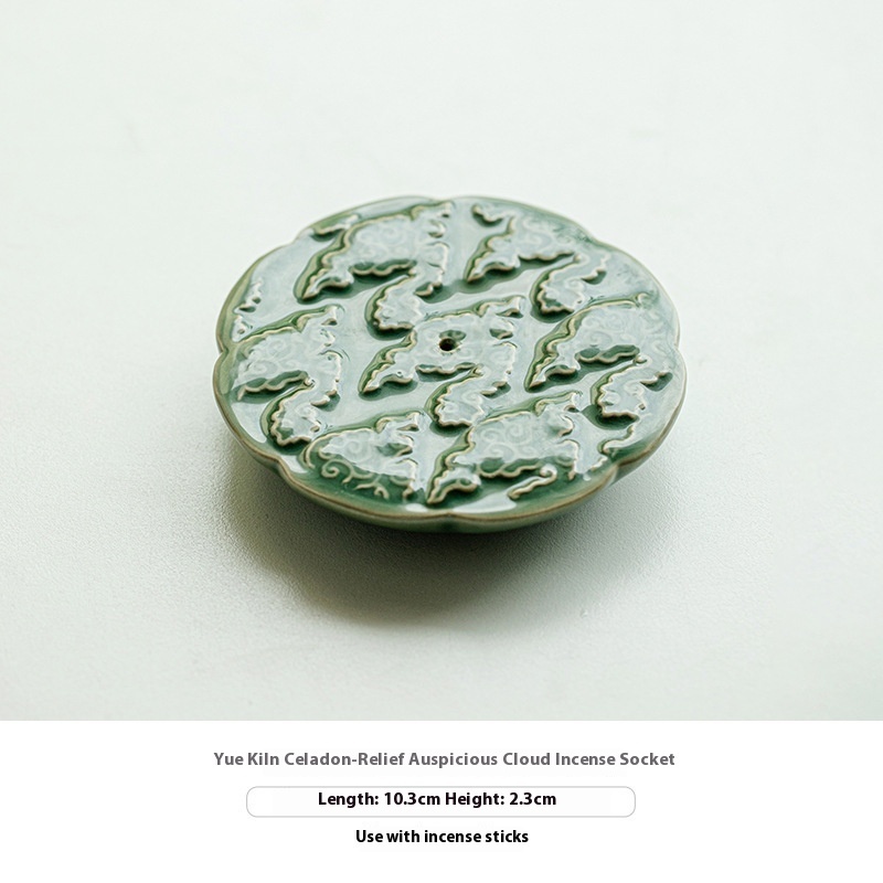 Celadon Incense Sitting Retro Relief - Image 6