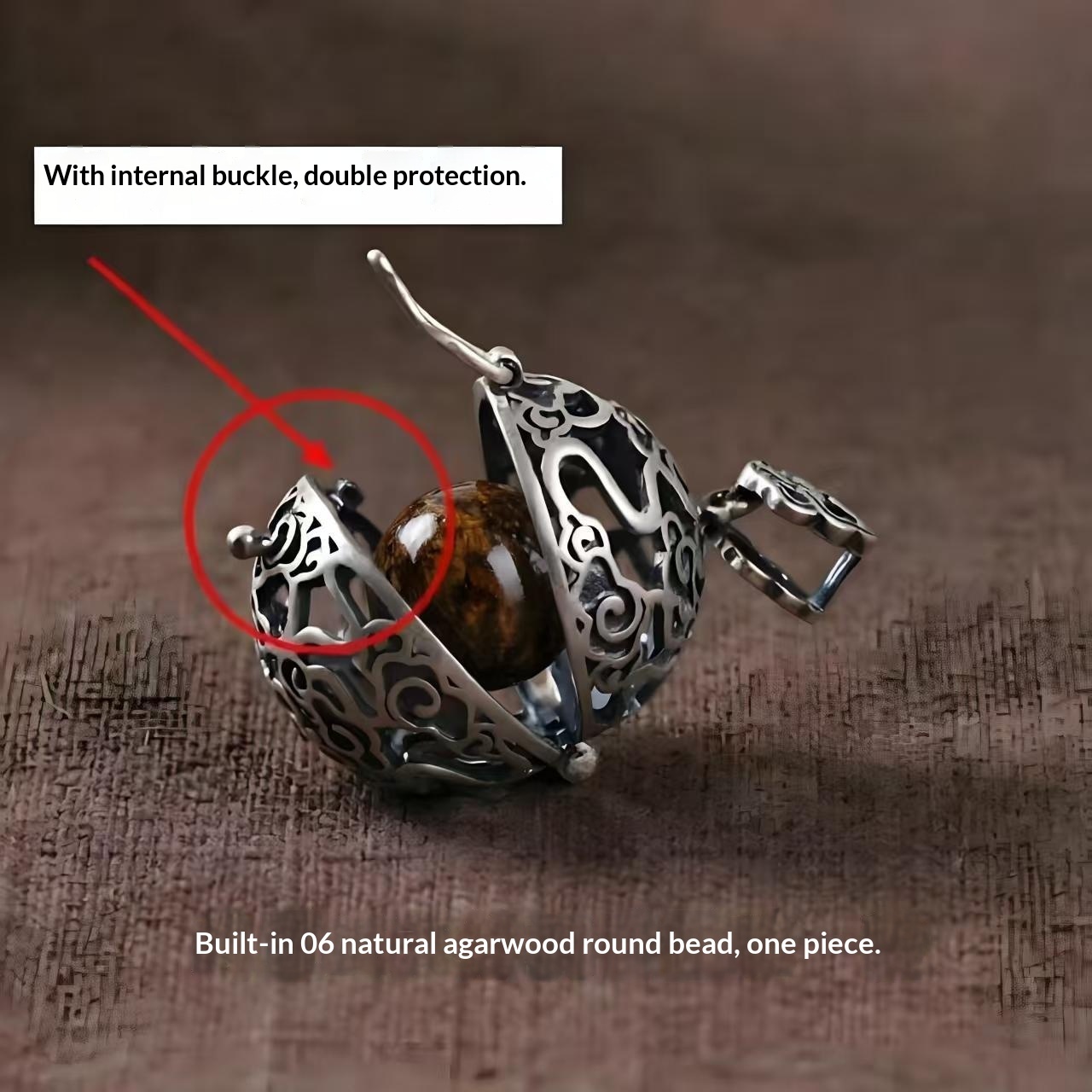 Perfume Sachet Ball Pearl-plated Hollow Pendant - Image 5