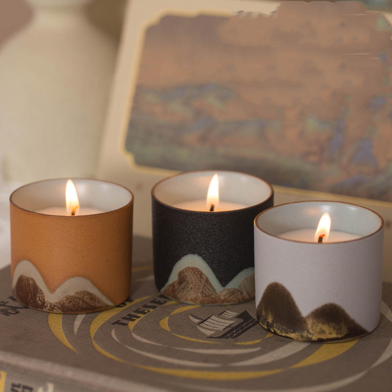 Scenic Ceramics Handcrafted Tea Cup Aromatherapy Candles - Image 7