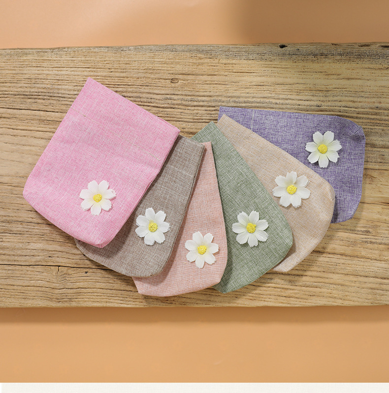Simple Solid Color Polyester Cotton Sachet Bag - Image 7