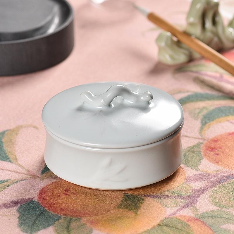 Multifunctional Calligraphy Brush Hot Pot Inkstone Ceramic - Image 5