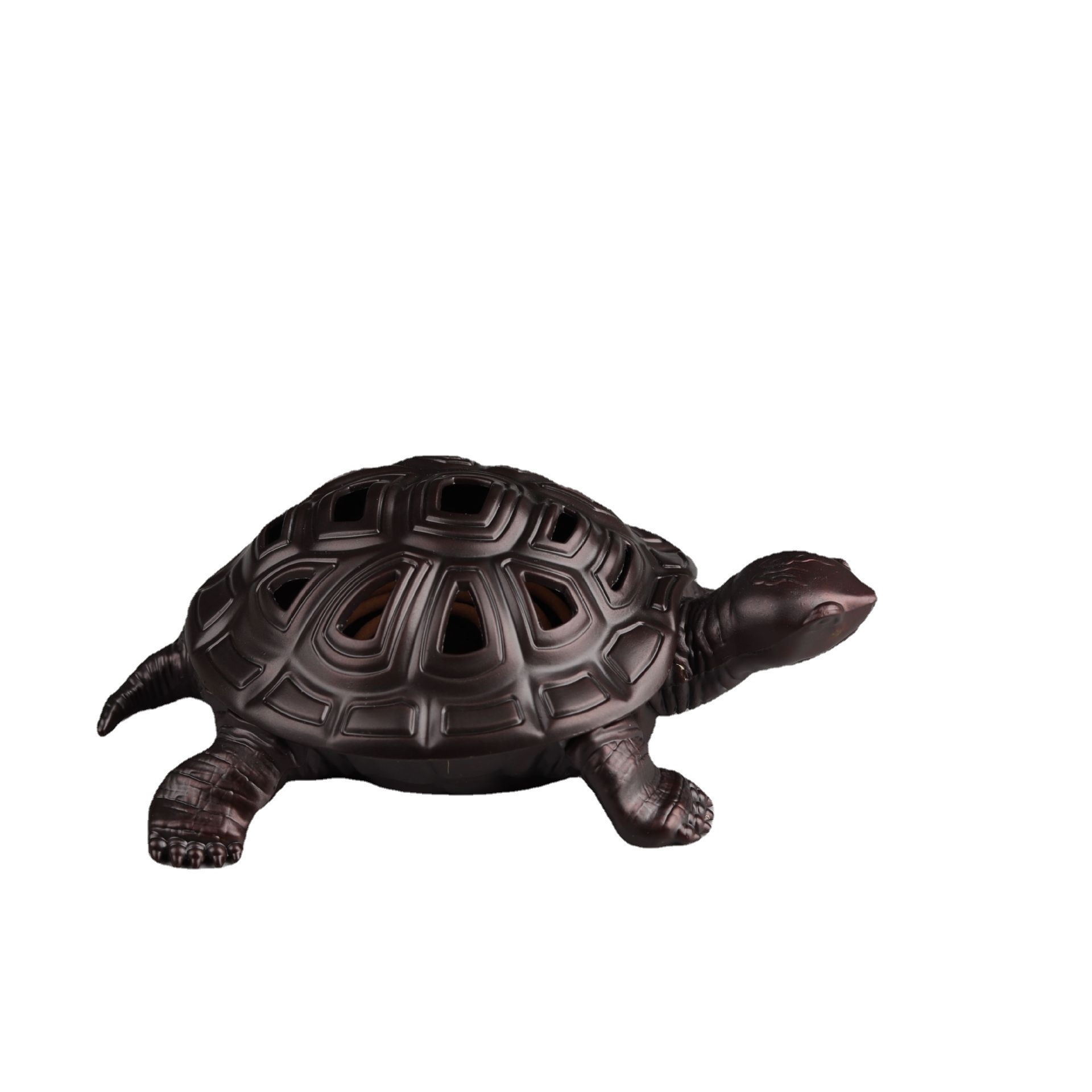 Antique Bronze Dragon Turtle Incense Burner - Image 2