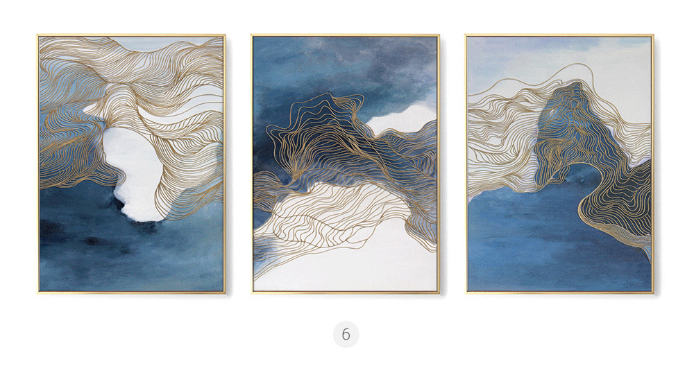 Abstract Modern Home Living Room Decorative Painting New Chinese Style - Image 4