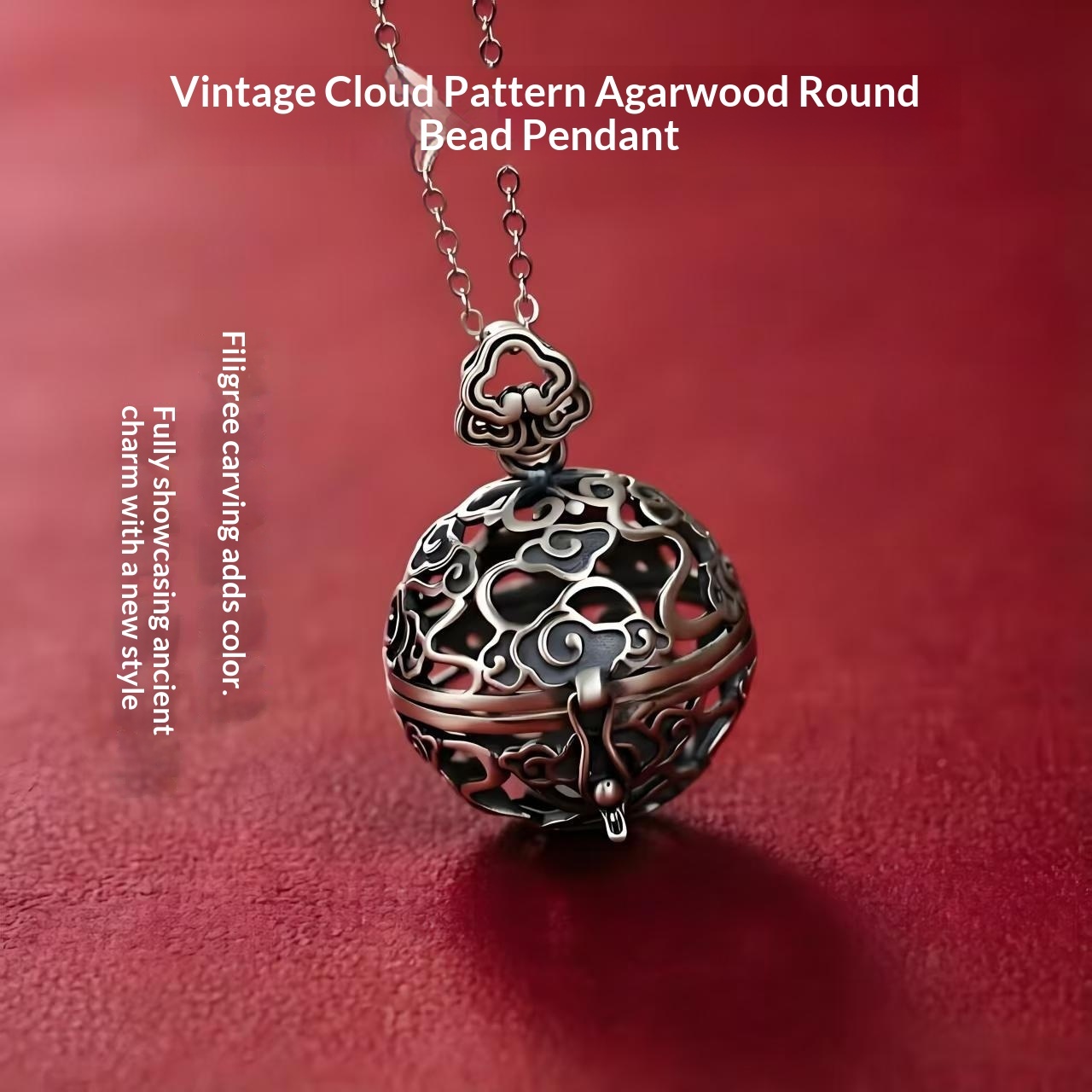Perfume Sachet Ball Pearl-plated Hollow Pendant - Image 2