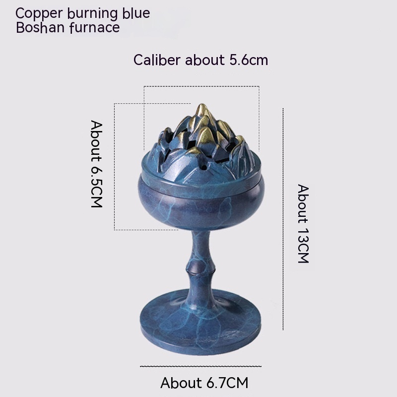Three-legged Copper Incense Burner Pure Copper Antique Sandalwood Stove - Image 7