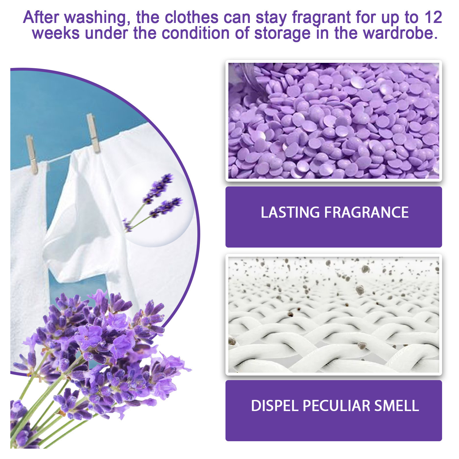 Lavender Laundry Aromatic Beads Clothes Lasting Fragrance Deodorant - Image 6