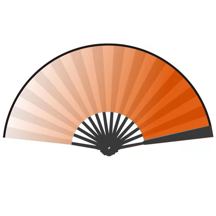 Chinese Style Calligraphy And Painting On Blank Cloth Folding Fan - Image 2
