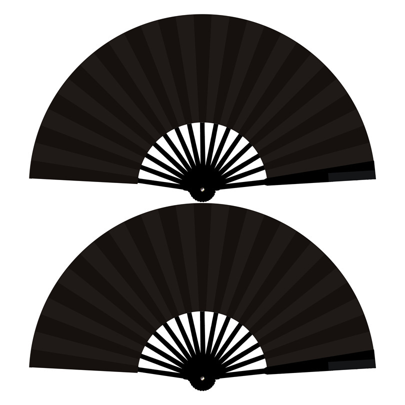 Chinese Style Calligraphy And Painting On Blank Cloth Folding Fan - Image 3