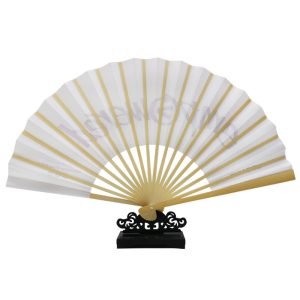 Fan Manufacturer Produces Single-sided Paper Advertising Blank Folding Fans