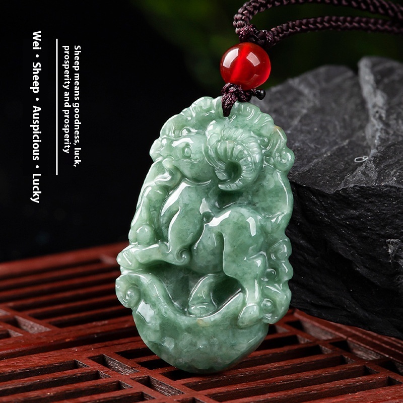 Natural A Cargo Jade Zodiac Rat Ox Tiger Rabbit Dragon Snake Horse And Sheep Monkey Chicken Dog Pig Jade Pendant Ornaments Wholesale - Image 6