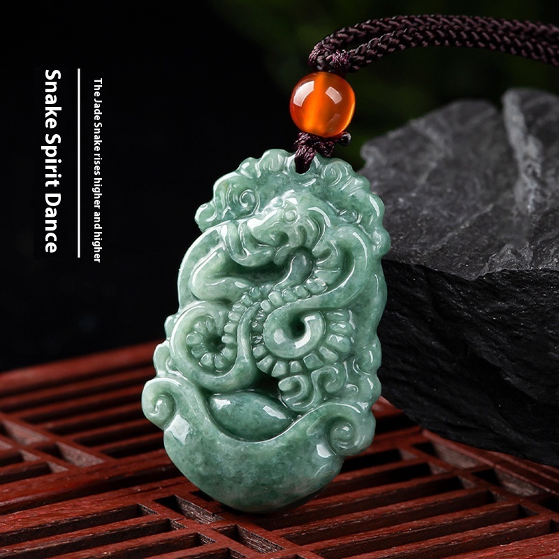 Natural A Cargo Jade Zodiac Rat Ox Tiger Rabbit Dragon Snake Horse And Sheep Monkey Chicken Dog Pig Jade Pendant Ornaments Wholesale - Image 10