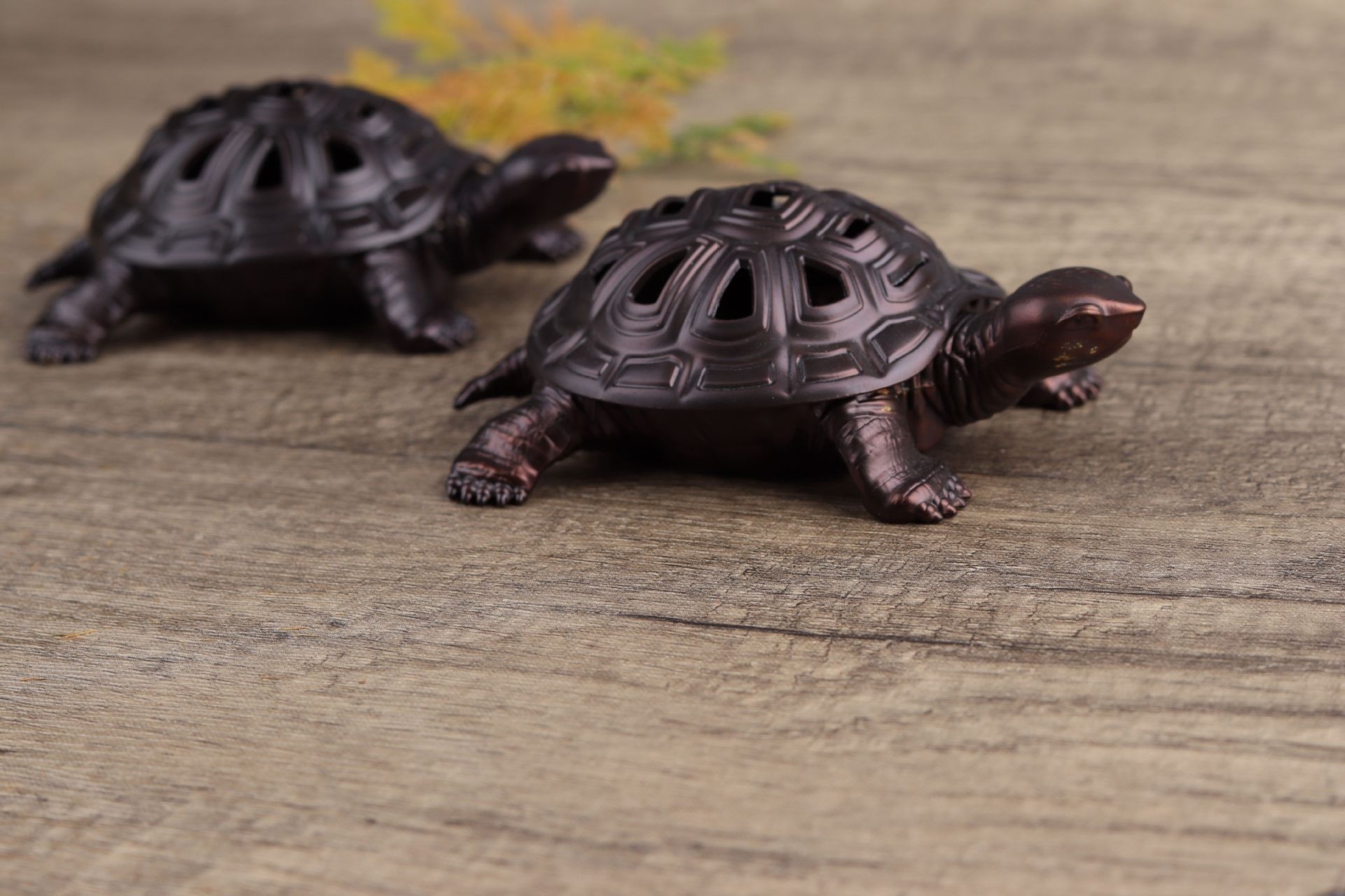 Antique Bronze Dragon Turtle Incense Burner - Image 5