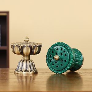 Household Indoor Pure Copper Zen Lotus Incense Burner