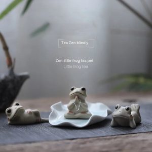 Frog Tea Ornaments Pottery Ornaments