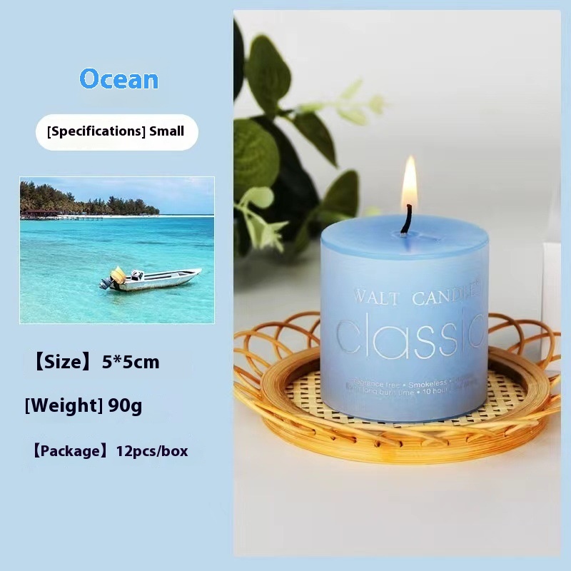Cylindrical Color Aromatherapy Candle Brilliant Fragrance Candle Smokeless Candles - Image 8